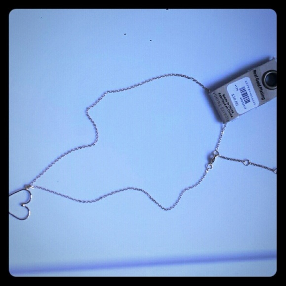 Anthropologie Real Gold Plating Heart Pendant NKLC - Picture 5 of 5